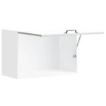 vidaXL Kuchynská nástenná skrinka Kalmar, biela, kompozitné drevo – Obrázok 8