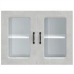 vidaXL Kuchynská nástenná skrinka so sklenenými dvierkami Kalmar – Obrázok 6