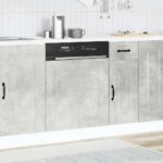 vidaXL Panel umývačky riadu Kalmar betónovo sivé 60x1,5x57 cm kompozitné drevo – Obrázok 3