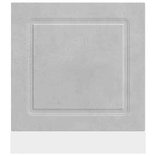vidaXL Panel umývačky riadu Kalmar betónovo sivé 60x1,5x57 cm kompozitné drevo – Obrázok 4