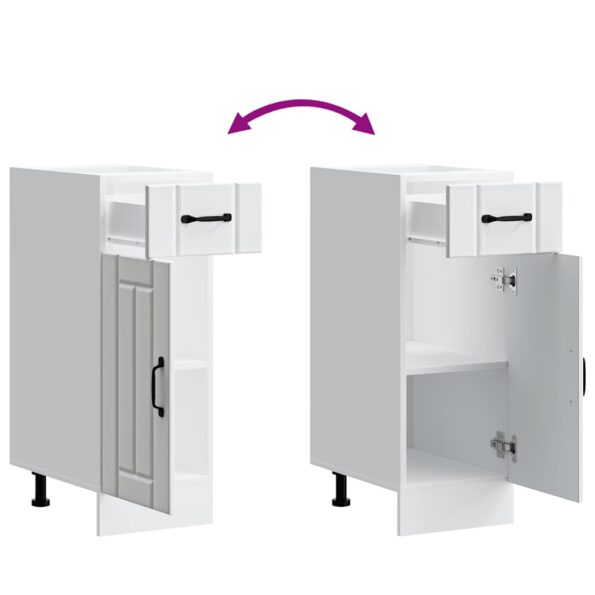 vidaXL Kuchynská spodná skrinka Lucca, biela, kompozitné drevo – Obrázok 9