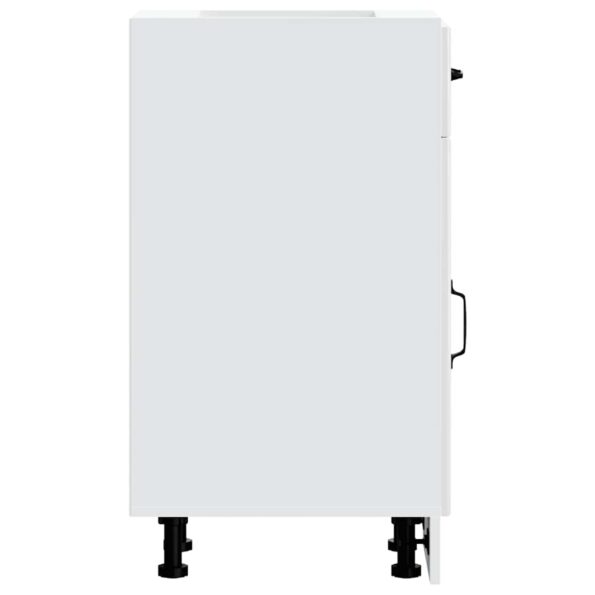 vidaXL Kuchynská spodná skrinka Lucca, lesklá biela, kompozitné drevo – Obrázok 6