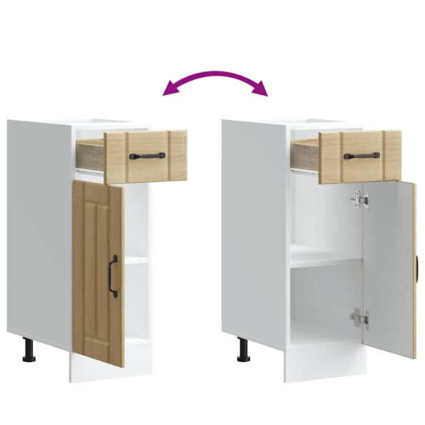 vidaXL Kuchynská spodná skrinka Lucca, dub sonoma, kompozitné drevo – Obrázok 9