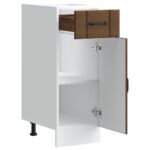 vidaXL Kuchynská spodná skrinka Lucca, hnedý dub, kompozitné drevo – Obrázok 5