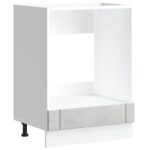 vidaXL Skrinka na rúru Lucca, betónovo sivé, kompozitné drevo – Obrázok 2