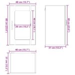 vidaXL Kuchynská nástenná skrinka so sklenenými dvierkami Lucca biela – Obrázok 12