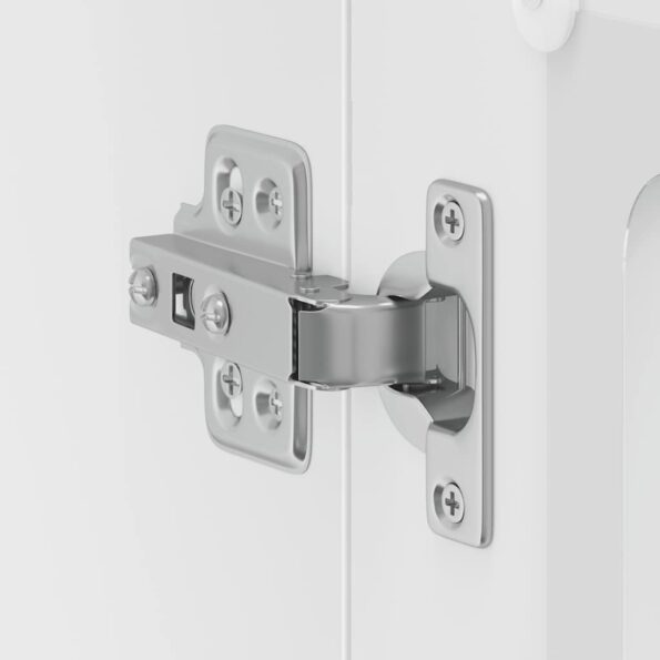 vidaXL Kuchynská nástenná skrinka so sklenenými dvierkami Lucca biela – Obrázok 10