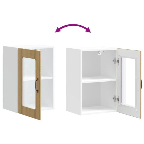 vidaXL Kuchynská nástenná skrinka so sklenenými dvierkami Lucca – Obrázok 9