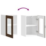 vidaXL Kuchynská nástenná skrinka so sklenenými dvierkami Lucca – Obrázok 9