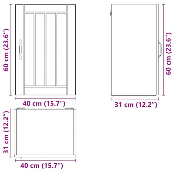 vidaXL Kuchynská nástenná skrinka Lucca, dub sonoma, kompozitné drevo – Obrázok 12