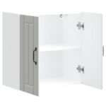 vidaXL Kuchynská nástenná skrinka Lucca, biela, kompozitné drevo – Obrázok 6