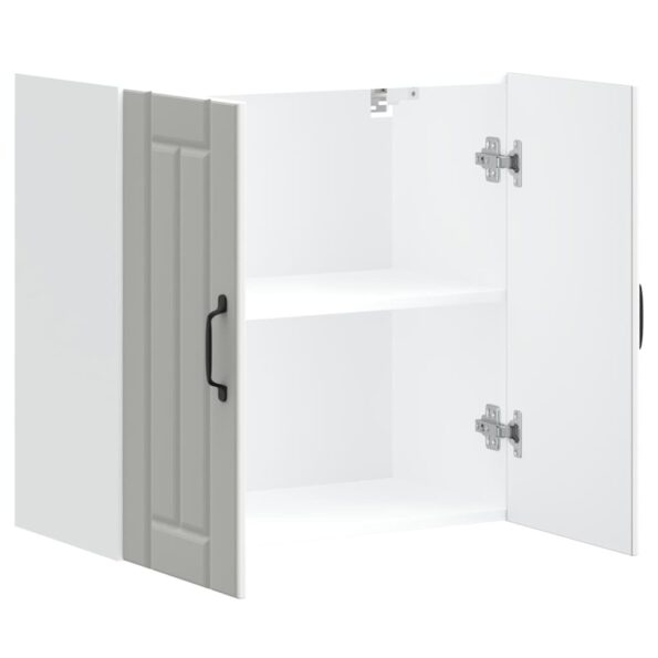 vidaXL Kuchynská nástenná skrinka Lucca, biela, kompozitné drevo – Obrázok 6