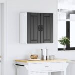 vidaXL Kuchynská nástenná skrinka Lucca, čierna, kompozitné drevo – Obrázok 4