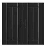 vidaXL Kuchynská nástenná skrinka Lucca, čierna, kompozitné drevo – Obrázok 5