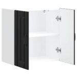 vidaXL Kuchynská nástenná skrinka Lucca, čierna, kompozitné drevo – Obrázok 6