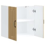 vidaXL Kuchynská nástenná skrinka Lucca, dub sonoma, kompozitné drevo – Obrázok 6