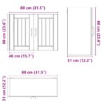 vidaXL Kuchynská nástenná skrinka Lucca, dub sonoma, kompozitné drevo – Obrázok 11