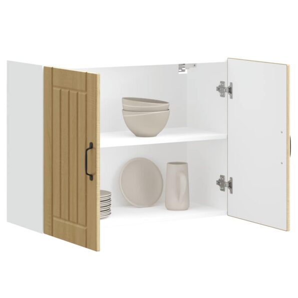 vidaXL Kuchynská nástenná skrinka Lucca, dub sonoma, kompozitné drevo – Obrázok 8