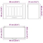 vidaXL Kuchynská nástenná skrinka Lucca, kompozitné drevo – Obrázok 11