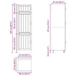 vidaXL Kuchynská skriňa Lucca lesklá biela, kompozitné drevo – Obrázok 11