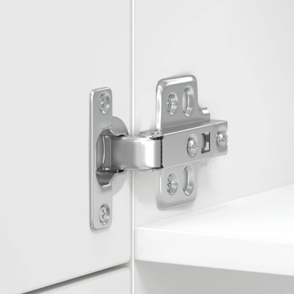 vidaXL Kuchynská skriňa Lucca lesklá biela, kompozitné drevo – Obrázok 9