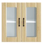 vidaXL Kuchynská nástenná skrinka so sklenenými dvierkami Lucca – Obrázok 6