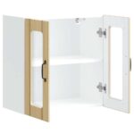 vidaXL Kuchynská nástenná skrinka so sklenenými dvierkami Lucca – Obrázok 7