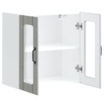 vidaXL Kuchynská nástenná skrinka so sklenenými dvierkami Lucca – Obrázok 7