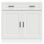 vidaXL Kuchynská spodná skrinka Porto, biela, kompozitné drevo – Obrázok 4