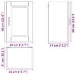 vidaXL Kuchynská nástenná skrinka Porto, čierna, kompozitné drevo – Obrázok 12