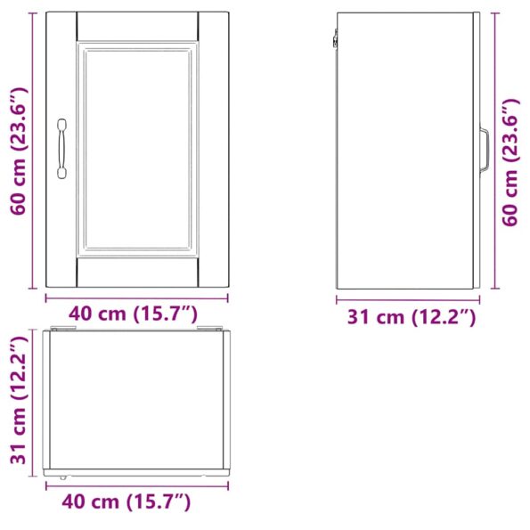 vidaXL Kuchynská nástenná skrinka Porto, čierna, kompozitné drevo – Obrázok 12