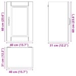 vidaXL Kuchynská nástenná skrinka Porto, betónovo sivé – Obrázok 12