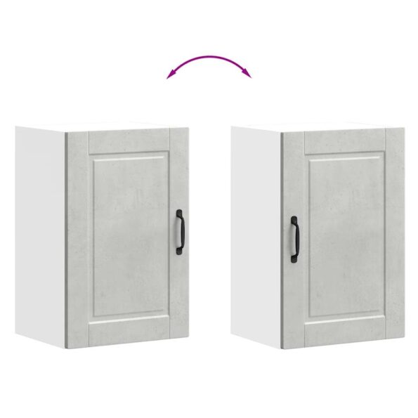 vidaXL Kuchynská nástenná skrinka Porto, betónovo sivé – Obrázok 9