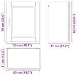 vidaXL Kuchynská nástenná skrinka Porto, biela, kompozitné drevo – Obrázok 12