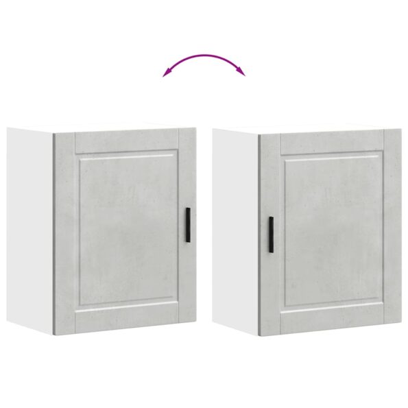 vidaXL Kuchynská nástenná skrinka Porto, betónovo sivé – Obrázok 9