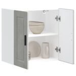 vidaXL Kuchynská nástenná skrinka Porto, betónovo sivé – Obrázok 4