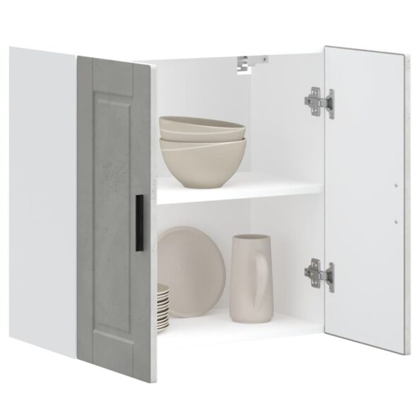 vidaXL Kuchynská nástenná skrinka Porto, betónovo sivé – Obrázok 4