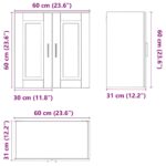 vidaXL Kuchynská nástenná skrinka Porto, sivé sonoma, kompozitné drevo – Obrázok 11