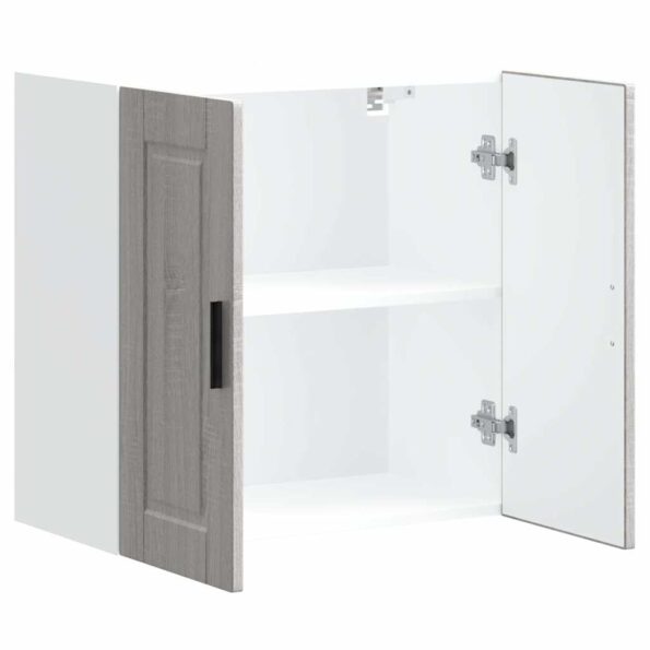 vidaXL Kuchynská nástenná skrinka Porto, sivé sonoma, kompozitné drevo – Obrázok 5