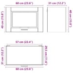 vidaXL Kuchynská nástenná skrinka Porto, biela, kompozitné drevo – Obrázok 11
