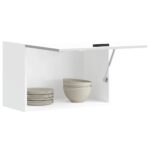 vidaXL Kuchynská nástenná skrinka Porto, biela, kompozitné drevo