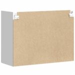 vidaXL Kuchynská nástenná skrinka so sklenenými dvierkami Porto biela – Obrázok 9