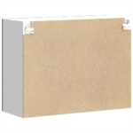 vidaXL Kuchynská nástenná skrinka so sklenenými dvierkami Porto čierna – Obrázok 9