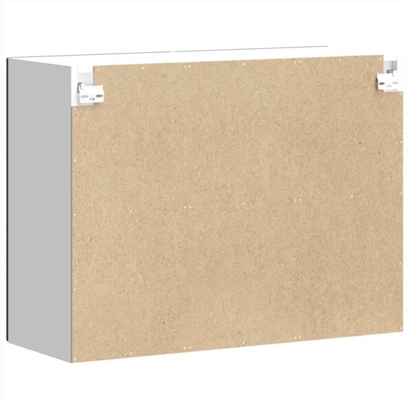 vidaXL Kuchynská nástenná skrinka so sklenenými dvierkami Porto čierna – Obrázok 9