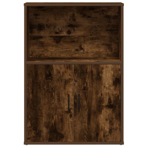 vidaXL Knižnica dymový dub 60x24x85 cm kompozitné drevo – Obrázok 4