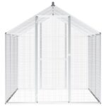 vidaXL Voliéra na vonkajšie použitie hliníková 183x178x194 cm – Obrázok 2