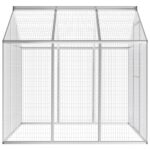 vidaXL Voliéra na vonkajšie použitie hliníková 183x178x194 cm – Obrázok 3