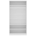 vidaXL Šatník, biely 100x50x200 cm, kompozitné drevo – Obrázok 5