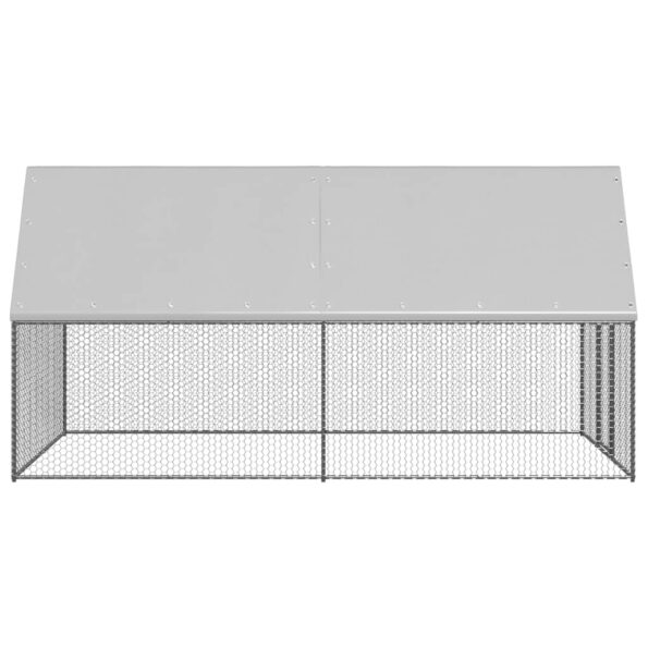 VXL8720286764671_g_en_hd_2.jpg vidaXL Vonkajšia klietka pre sliepky 2x4x2 m pozinkovaná oceľ – Obrázok 3