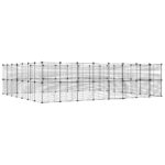 VidaXL 60-panelová klietka pre domáce zvieratá čierna 35x35 cm oceľ – Obrázok 2